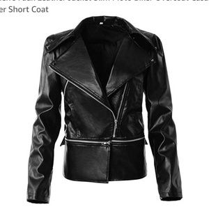 Black Faux Leather Jacket